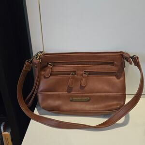 Stone Mountain Brown East/West 4 Bagger convertible shoulder/wristlet